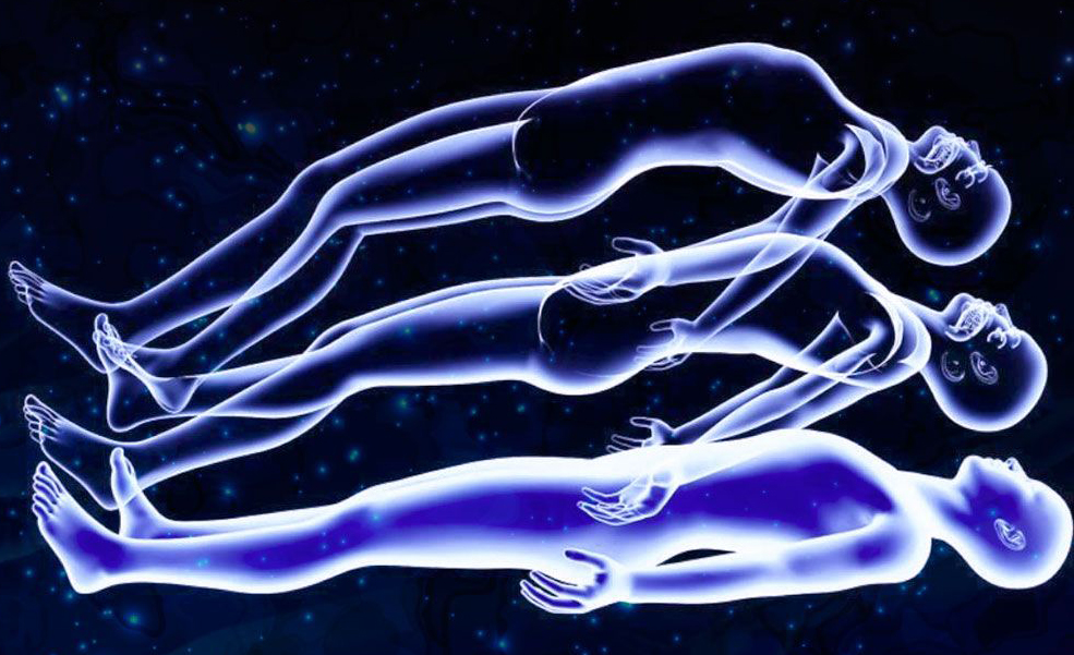 Abstract representation of figures in a layered formation - Star Magic Healing