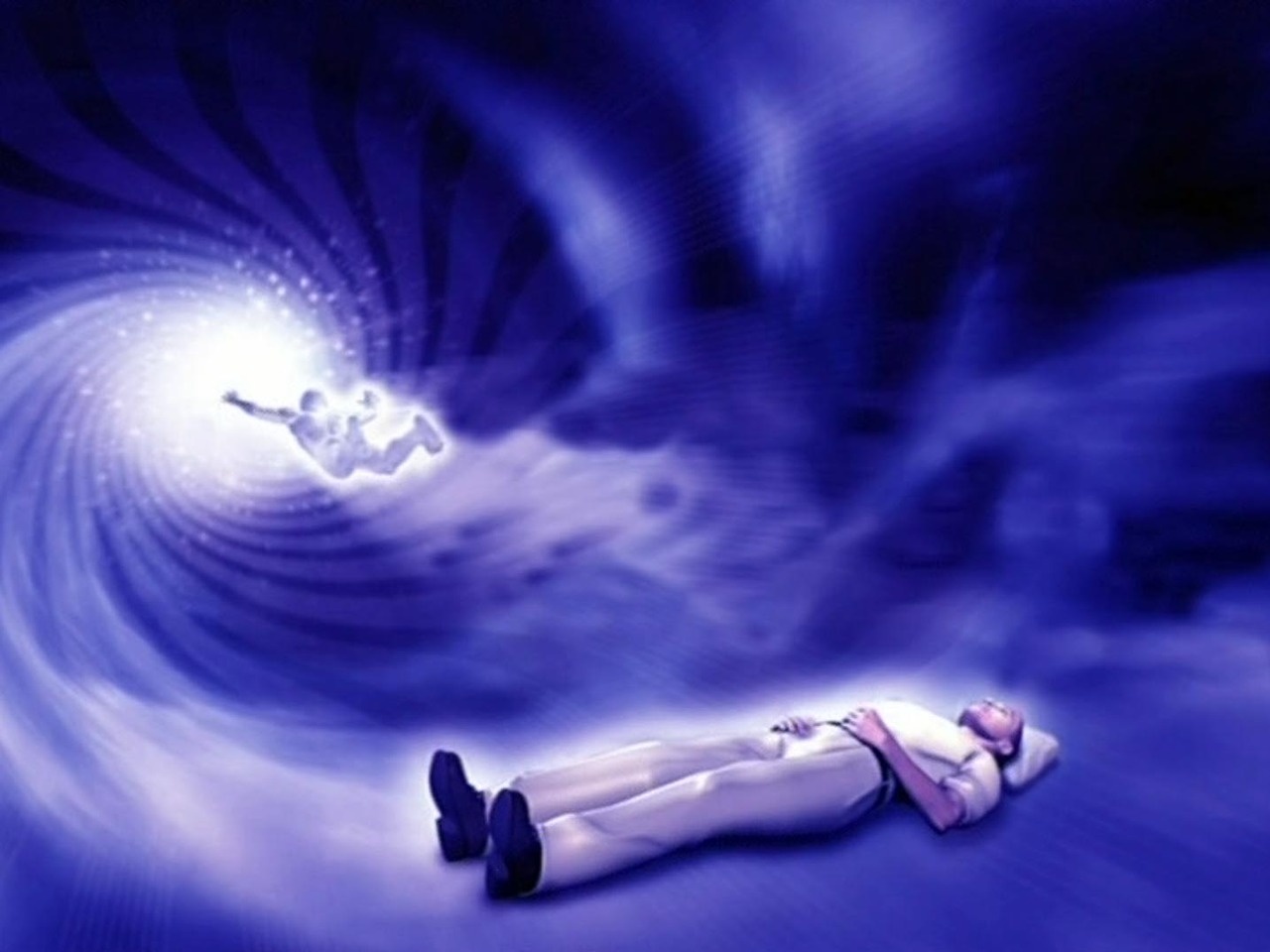 Conceptual image of astral projection - Star Magic Healing