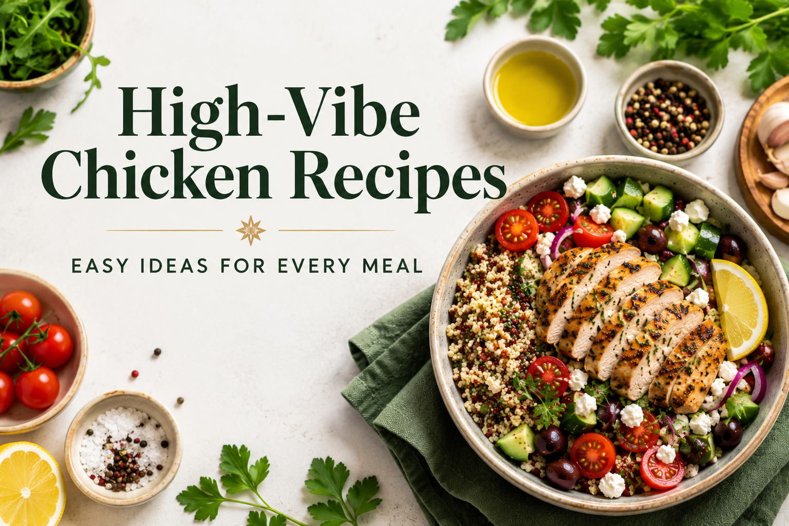 High-Vibe Chicken Recipes: Easy Ideas for Every Meal